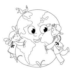 Desenhos para colorir: Dia da Terra - Páginas para Colorir Imprimíveis Gratuitamente