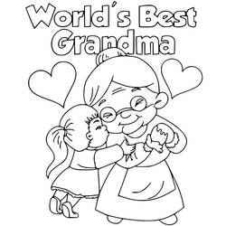 Desenho Dia da Vovó (Feriados e Celebrações) #194044 para imprimir e colorir