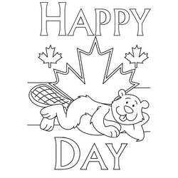 Desenhos para colorir: Dia do Canadá - 1 de Julho - Páginas para Colorir Imprimíveis Gratuitamente