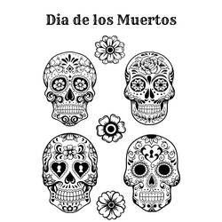 Página para colorir: Dia dos Mortos (Feriados e Celebrações) #60214 - Páginas para Colorir Imprimíveis Gratuitamente