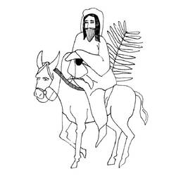 Página para colorir: Domingo de Ramos (Feriados e Celebrações) #210841 - Páginas para Colorir Imprimíveis Gratuitamente
