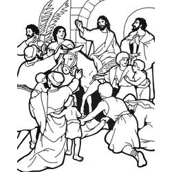 Página para colorir: Domingo de Ramos (Feriados e Celebrações) #210844 - Páginas para Colorir Imprimíveis Gratuitamente