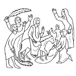 Página para colorir: Domingo de Ramos (Feriados e Celebrações) #210845 - Páginas para Colorir Imprimíveis Gratuitamente