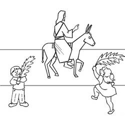 Página para colorir: Domingo de Ramos (Feriados e Celebrações) #210849 - Páginas para Colorir Imprimíveis Gratuitamente