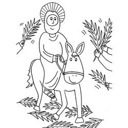 Página para colorir: Domingo de Ramos (Feriados e Celebrações) #210850 - Páginas para Colorir Imprimíveis Gratuitamente