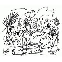 Página para colorir: Domingo de Ramos (Feriados e Celebrações) #210855 - Páginas para Colorir Imprimíveis Gratuitamente