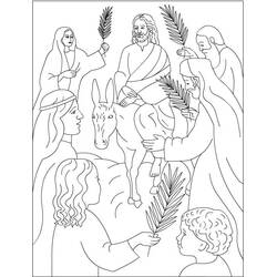 Página para colorir: Domingo de Ramos (Feriados e Celebrações) #210856 - Páginas para Colorir Imprimíveis Gratuitamente