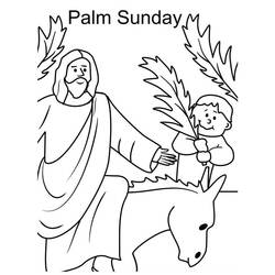 Página para colorir: Domingo de Ramos (Feriados e Celebrações) #210858 - Páginas para Colorir Imprimíveis Gratuitamente