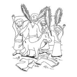 Página para colorir: Domingo de Ramos (Feriados e Celebrações) #210861 - Páginas para Colorir Imprimíveis Gratuitamente