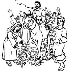 Página para colorir: Domingo de Ramos (Feriados e Celebrações) #210863 - Páginas para Colorir Imprimíveis Gratuitamente