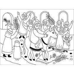 Página para colorir: Domingo de Ramos (Feriados e Celebrações) #210864 - Páginas para Colorir Imprimíveis Gratuitamente