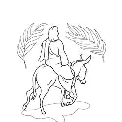 Página para colorir: Domingo de Ramos (Feriados e Celebrações) #210865 - Páginas para Colorir Imprimíveis Gratuitamente