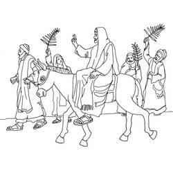 Página para colorir: Domingo de Ramos (Feriados e Celebrações) #210868 - Páginas para Colorir Imprimíveis Gratuitamente