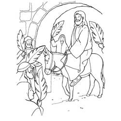 Página para colorir: Domingo de Ramos (Feriados e Celebrações) #210869 - Páginas para Colorir Imprimíveis Gratuitamente