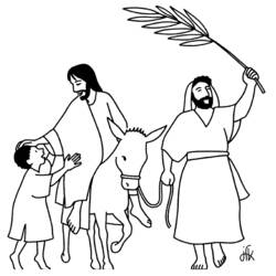 Página para colorir: Domingo de Ramos (Feriados e Celebrações) #60304 - Páginas para Colorir Imprimíveis Gratuitamente