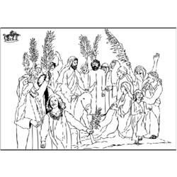 Página para colorir: Domingo de Ramos (Feriados e Celebrações) #60311 - Páginas para Colorir Imprimíveis Gratuitamente