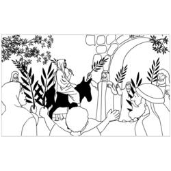 Página para colorir: Domingo de Ramos (Feriados e Celebrações) #60321 - Páginas para Colorir Imprimíveis Gratuitamente