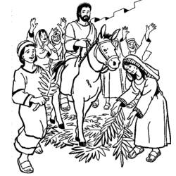Página para colorir: Domingo de Ramos (Feriados e Celebrações) #60330 - Páginas para Colorir Imprimíveis Gratuitamente