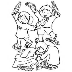 Página para colorir: Domingo de Ramos (Feriados e Celebrações) #60350 - Páginas para Colorir Imprimíveis Gratuitamente