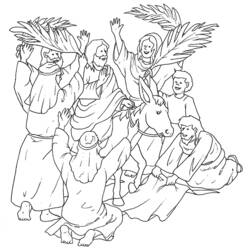 Página para colorir: Domingo de Ramos (Feriados e Celebrações) #60365 - Páginas para Colorir Imprimíveis Gratuitamente
