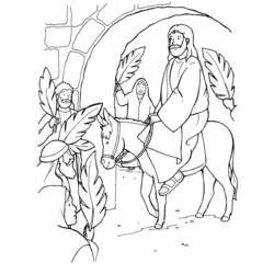 Página para colorir: Domingo de Ramos (Feriados e Celebrações) #60370 - Páginas para Colorir Imprimíveis Gratuitamente