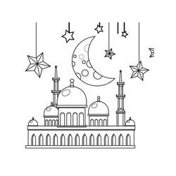 Desenhos para colorir: Eid al-Fitr - Páginas para Colorir Imprimíveis Gratuitamente