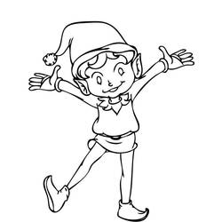 Desenho Elfo de Natal (Feriados e Celebrações) #190349 para imprimir e colorir