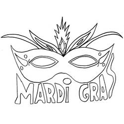 Desenhos para colorir: Mardi Gras - Páginas para Colorir Imprimíveis Gratuitamente