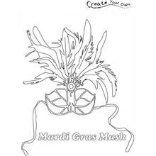 Página para colorir: Mardi Gras (Feriados e Celebrações) #60736 - Páginas para Colorir Imprimíveis Gratuitamente