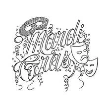 Página para colorir: Mardi Gras (Feriados e Celebrações) #60740 - Páginas para Colorir Imprimíveis Gratuitamente