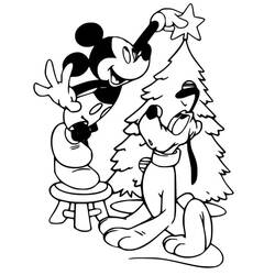 Desenho Natal Disney (Feriados e Celebrações) #205023 para imprimir e colorir