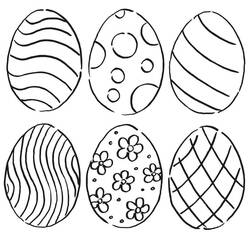 Desenhos para colorir: Ovo de Páscoa - Páginas para Colorir Imprimíveis Gratuitamente