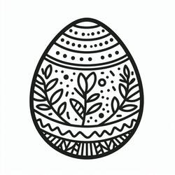 Página para colorir: Ovo de Páscoa (Feriados e Celebrações) #216064 - Páginas para Colorir Imprimíveis Gratuitamente