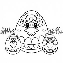 Página para colorir: Ovo de Páscoa (Feriados e Celebrações) #216067 - Páginas para Colorir Imprimíveis Gratuitamente