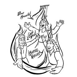 Desenhos para colorir: Pentecostes - Páginas para Colorir Imprimíveis Gratuitamente