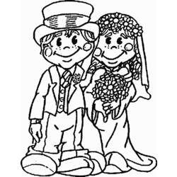 Página para colorir: Casado (Feriados e Ocasiões Especiais) #55973 - Páginas para Colorir Imprimíveis Gratuitamente