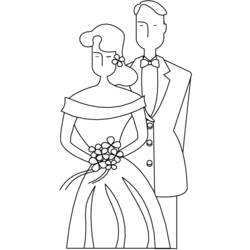 Página para colorir: Casado (Feriados e Ocasiões Especiais) #55992 - Páginas para Colorir Imprimíveis Gratuitamente