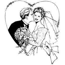 Página para colorir: Casado (Feriados e Ocasiões Especiais) #56203 - Páginas para Colorir Imprimíveis Gratuitamente