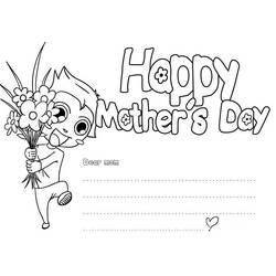 Página para colorir: Dia das Mães (Feriados e Ocasiões Especiais) #129765 - Páginas para Colorir Imprimíveis Gratuitamente