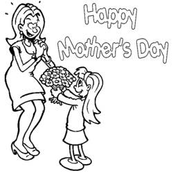 Página para colorir: Dia das Mães (Feriados e Ocasiões Especiais) #129861 - Páginas para Colorir Imprimíveis Gratuitamente