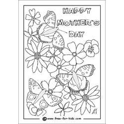 Página para colorir: Dia das Mães (Feriados e Ocasiões Especiais) #129880 - Páginas para Colorir Imprimíveis Gratuitamente