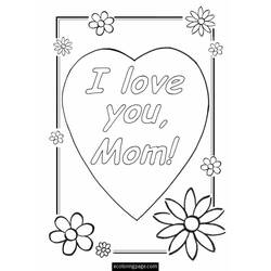 Página para colorir: Dia das Mães (Feriados e Ocasiões Especiais) #130020 - Páginas para Colorir Imprimíveis Gratuitamente