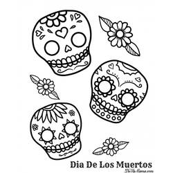 Página para colorir: Dia dos Mortos (Feriados e Ocasiões Especiais) #60182 - Páginas para Colorir Imprimíveis Gratuitamente