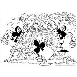 Página para colorir: Alice no Pais das Maravilhas (Filmes animados) #127976 - Páginas para Colorir Imprimíveis Gratuitamente