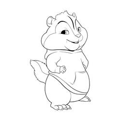Página para colorir: Alvin e os Esquilos (Filmes animados) #128239 - Páginas para Colorir Imprimíveis Gratuitamente