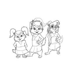 Página para colorir: Alvin e os Esquilos (Filmes animados) #128242 - Páginas para Colorir Imprimíveis Gratuitamente