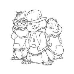 Página para colorir: Alvin e os Esquilos (Filmes animados) #128245 - Páginas para Colorir Imprimíveis Gratuitamente