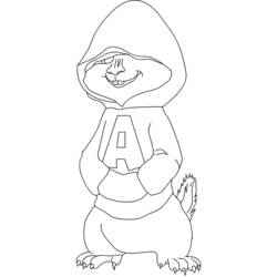 Página para colorir: Alvin e os Esquilos (Filmes animados) #128268 - Páginas para Colorir Imprimíveis Gratuitamente