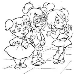 Página para colorir: Alvin e os Esquilos (Filmes animados) #128277 - Páginas para Colorir Imprimíveis Gratuitamente