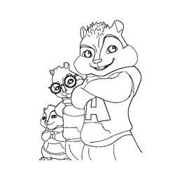 Página para colorir: Alvin e os Esquilos (Filmes animados) #128288 - Páginas para Colorir Imprimíveis Gratuitamente